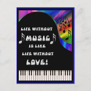 liv utan musik vykort