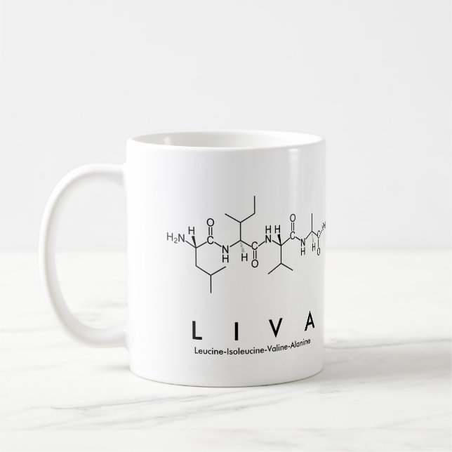 Liva peptide namn mugg (Vänster)