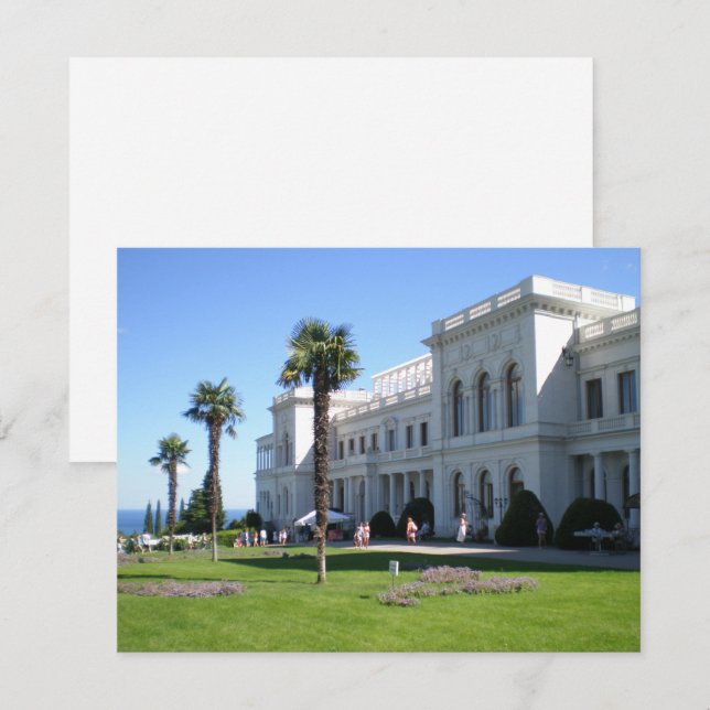 Livadia Palace Julkort (Fram/baksida)