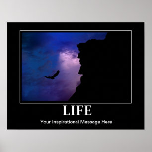 Livaffisch, inspiration/motivation, w-/yourmsg poster