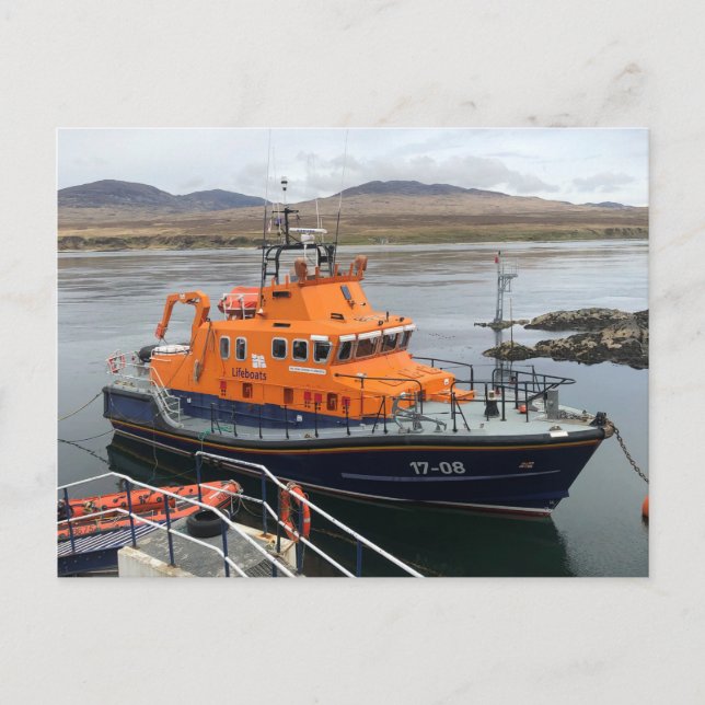 Livbåten i Port Askaig, Isle of Islay, Skottland Vykort (Framsida)