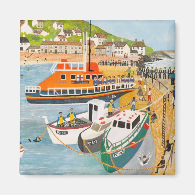 Livbåtens välsignelse i Mousehole Magnet (Framsidan)