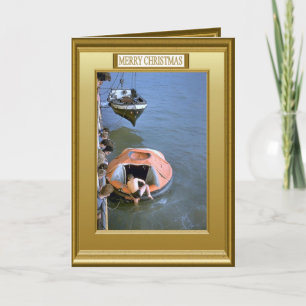 Livbåtstrafik från båtdäcket helgkort