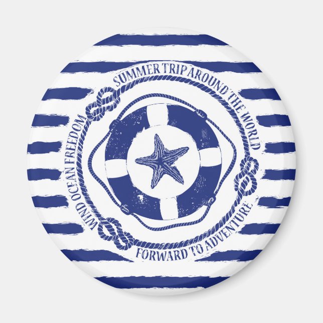 Livboj och stjärtfiskar magnet (Framsidan)