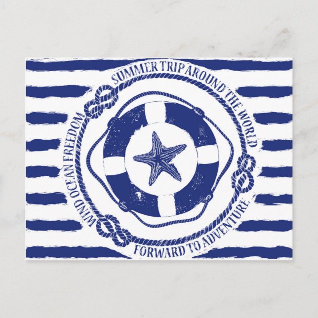 Livboj och stjärtfiskar vykort (Framsida)