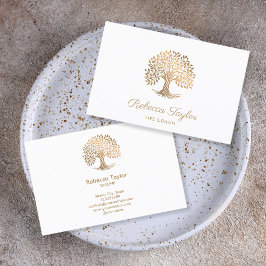 livbuss livets träd terapeut yoga healer busi visitkort