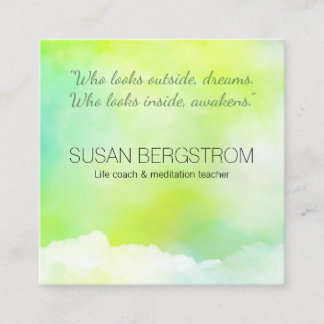 Livbuss, massageterapeut, medlingslärare fyrkantigt visitkort