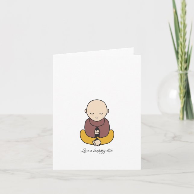 Live a happy life kort (Framsida)