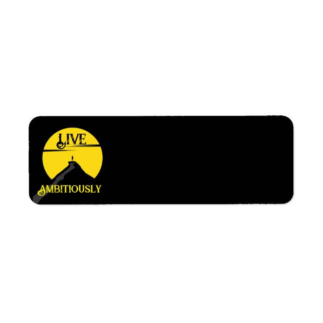 Live Ambitious Return-adressetikett Returadress Etikett (Framsidan)
