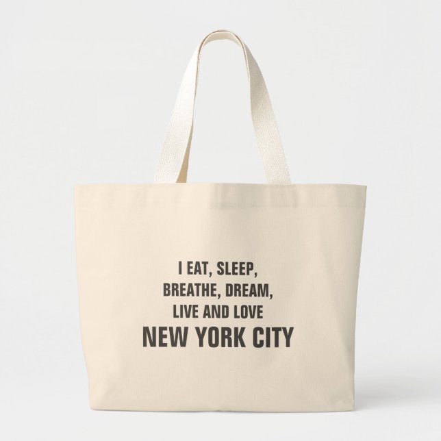Live and Kärlek New York City Tote Bag Jumbo Tygkasse (Framsidan)