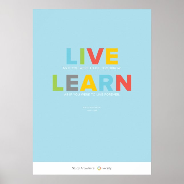 Live and Learn Poster (Framsidan)