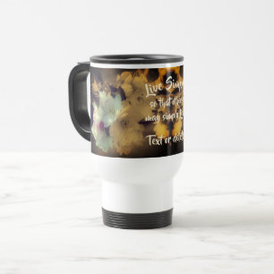 Live Blommars inspirationerande Personlig Resemugg
