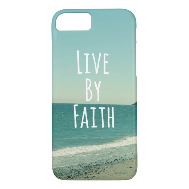 Live by Faith Case-Mate iPhone Skal (Baksida)