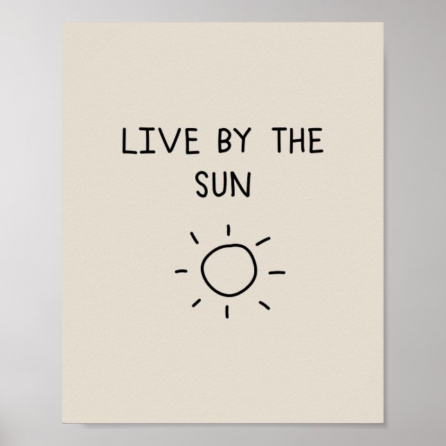 Live By the Sun Poster (Framsidan)