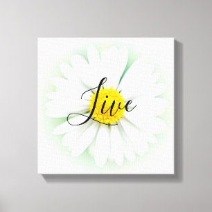 Live Daisy Canvastryck
