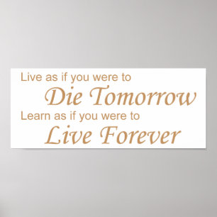 Live - Die Morgondagens gult Poster