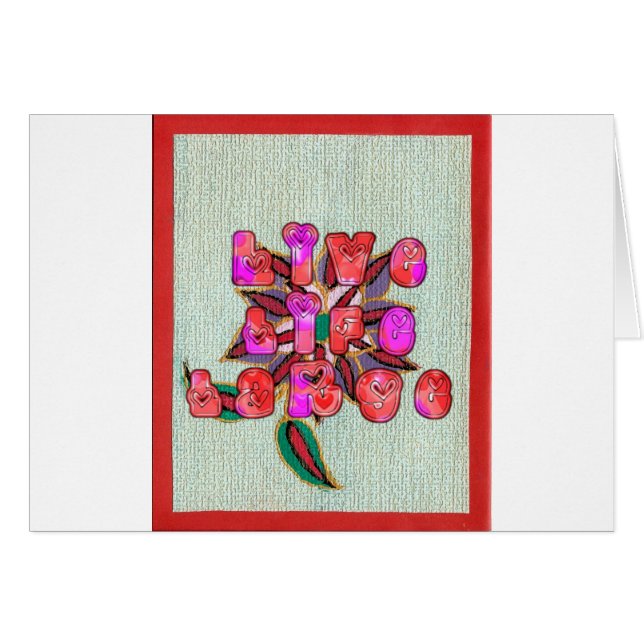 Live Experience Life Large Gifts.jpg Hälsningskort (Framsidan Horizontal)