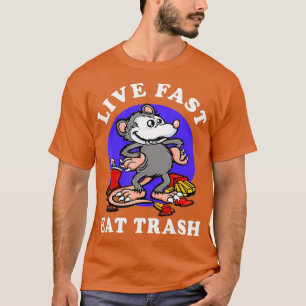 Live Fast Eat Sopor Opossum Funny Sopor-segment T Shirt