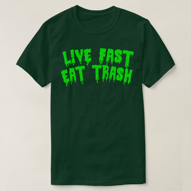 Live Fast Eat Sopor T Shirt (Design framsida)