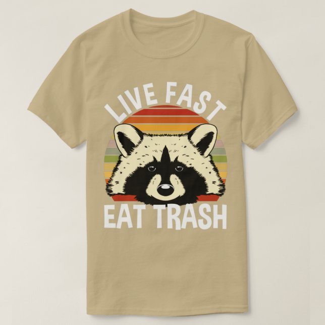 Live Fast Eat Sopor T Shirt (Design framsida)