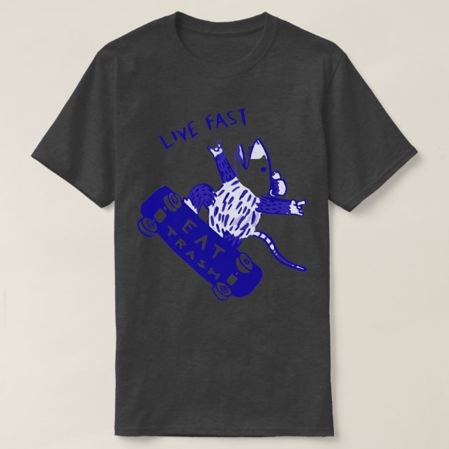 Live Fast Eat Sopor T Shirt (Design framsida)