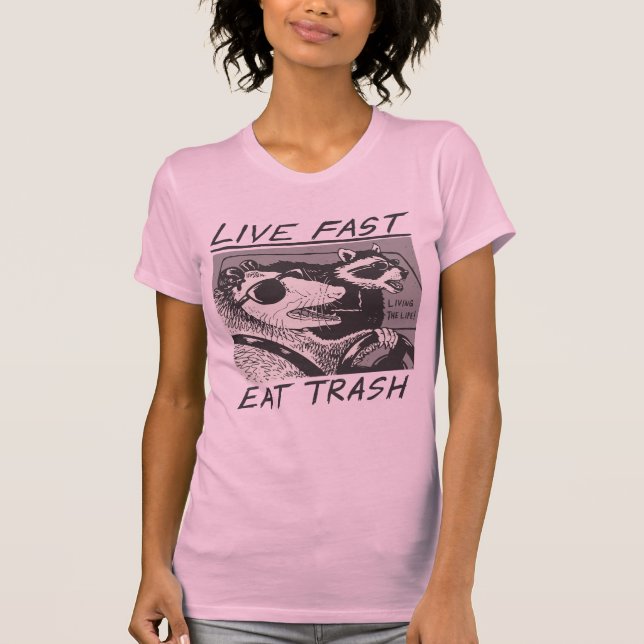 Live Fast Eat Sopor T Shirt (Framsida)