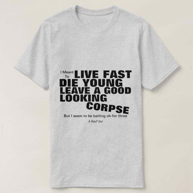 Live Fast - En serverdel T Shirt (Design framsida)