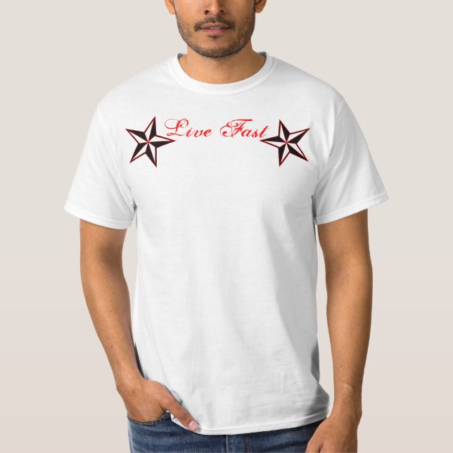 Live fastar matrisbarnstreck t shirt (Framsida)