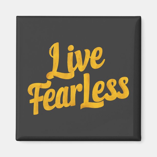 Live Fearless - Motivation Magnet (Framsidan)