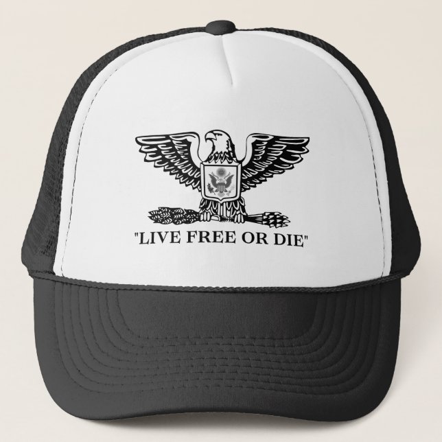 Live Free or Die Eagle  Keps (Framsida)