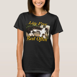 "Live Free", Smiler, cute, cat, gift T Shirt