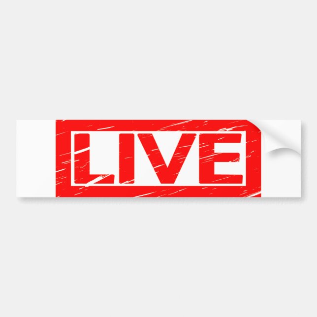 Live Frimärke Bildekal (Framsidan)