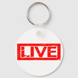 Live Frimärke Nyckelring