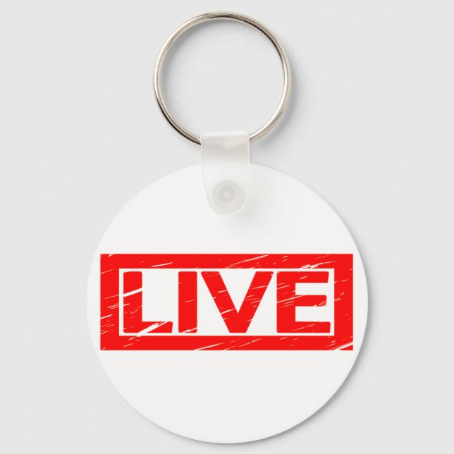 Live Frimärke Nyckelring (Framsida)