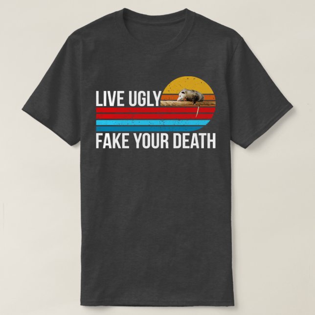 live, ful, din död t shirt (Design framsida)