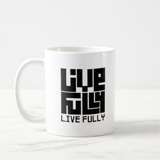 Live fully kaffemugg