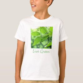 "Live Grönt" Barns T-shirt