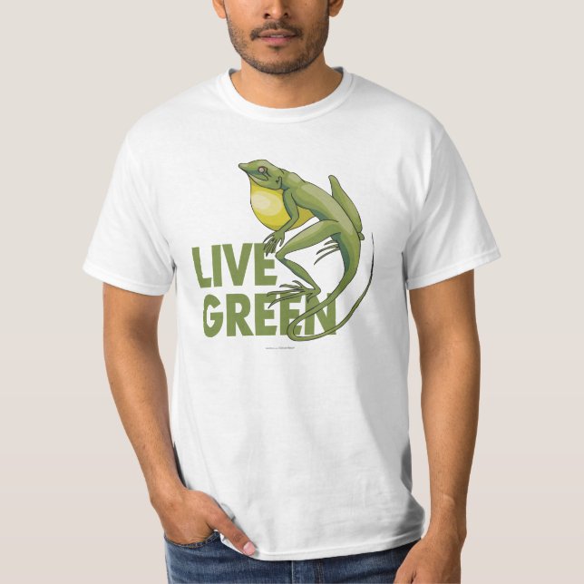Live Grönt Tee Shirt (Framsida)
