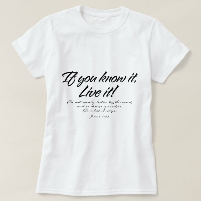 Live IT T-Shirt (Design framsida)