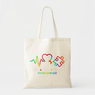 Live Kärlek Accept Autism Awareness Month Shirt, Tygkasse