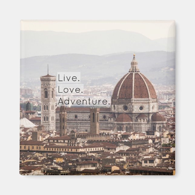 Live Kärlek Äventyr Florence Magnet (Framsidan)