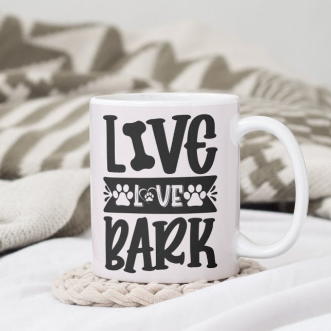 Live Kärlek Bark Kaffemugg (Skapare uppladdad)