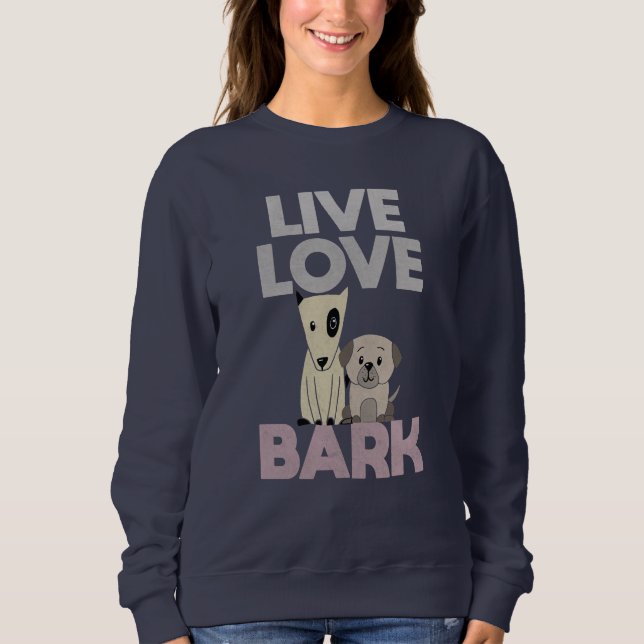 Live Kärlek Bark T Shirt (Framsida)