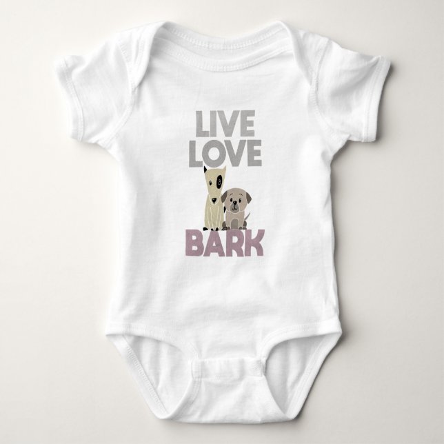 Live Kärlek Bark T Shirt (Framsida)