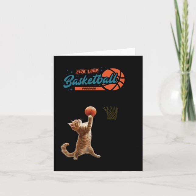 Live Kärlek Basketball Forever Kort (Framsida)