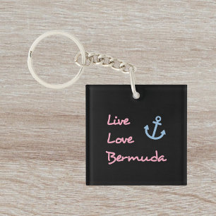 Live Kärlek Bermuda-skripttext med ankarMörk