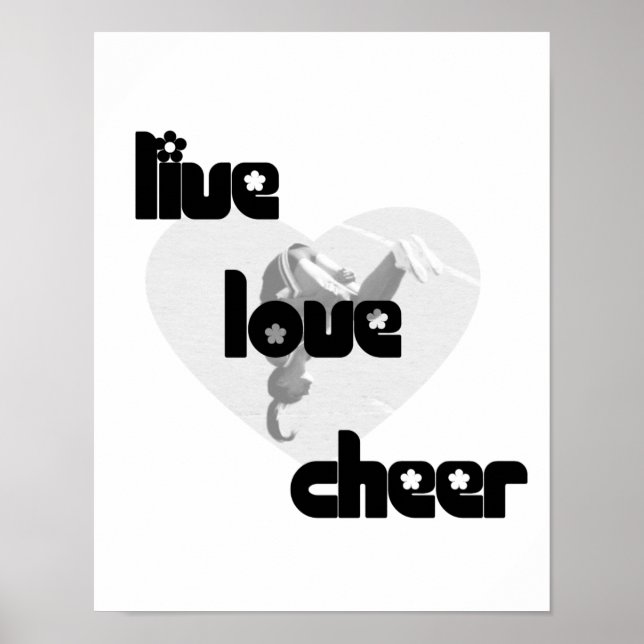 Live Kärlek Cheer Poster (Framsidan)