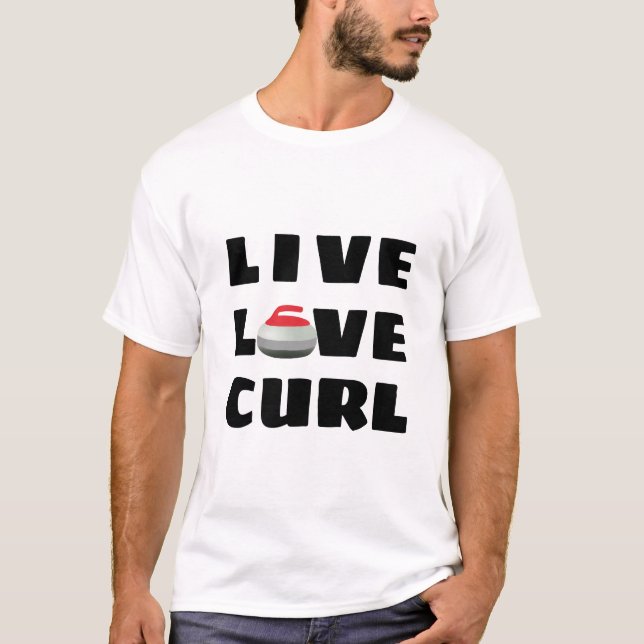 Live Kärlek Curl T Shirt (Framsida)