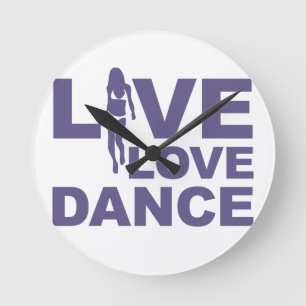 Live Kärlek Dance Rund Klocka