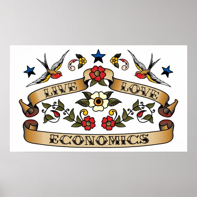 Live Kärlek Economics Poster (Framsidan)